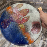 Hanna Bahral Jeruselem Fused Glass Platter ACCESSORIES 10.5Wx1H