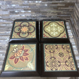 4pc Set Framed Patchwork III ACCESSORIES 10x10