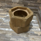 Wood Candle Holder ACCESSORIES 6w6d5h