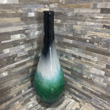 Art Glass Bottle Shaped Vase ACCESSORIES 5.5Wx16H