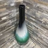 Art Glass Bottle Shaped Vase ACCESSORIES 5.5Wx16H