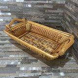 Woven Wood Basket ACCESSORIES 16w9d4h