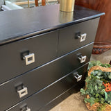 Modern 6-Drawer DRESSERS/CHESTS Black 62w15d30h