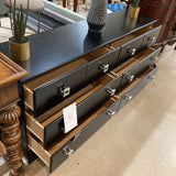 Modern 6-Drawer DRESSERS/CHESTS Black 62w15d30h