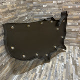 Decorative Lit Outline Of The USA ACCESSORIES Black 20w14d2h