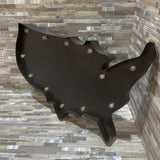 Decorative Lit Outline Of The USA ACCESSORIES Black 20w14d2h