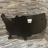 Decorative Lit Outline Of The USA ACCESSORIES Black 20w14d2h