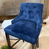 Tufted Upholstered Velvet Bar Height BAR/COUNTER STOOL Nacy 22w19d42h