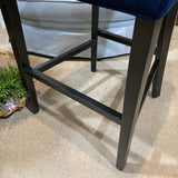 Tufted Upholstered Velvet Bar Height BAR/COUNTER STOOL Nacy 22w19d42h