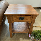 Mission Style 1-Drawer NIGHTSTAND 22w24d25h