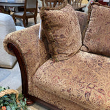 H.M. Richards Patterned Lounger w/ Matching Pillows CHAISE 35w73d33h