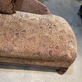 H.M. Richards Patterned Lounger w/ Matching Pillows CHAISE 35w73d33h