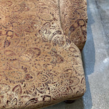 H.M. Richards Patterned Lounger w/ Matching Pillows CHAISE 35w73d33h