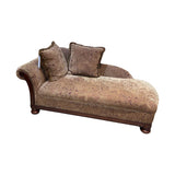 H.M. Richards Patterned Lounger w/ Matching Pillows CHAISE 35w73d33h