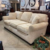 Max Home 3-Seat Chenille SOFA Ivory 88Wx39Dx31H