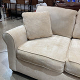 Max Home 3-Seat Chenille SOFA Ivory 88Wx39Dx31H
