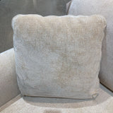 Max Home 3-Seat Chenille SOFA Ivory 88Wx39Dx31H