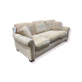 Max Home 3-Seat Chenille SOFA Ivory 88Wx39Dx31H