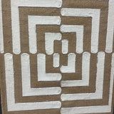 Graphic Stripes on Burlap ART WORK 15Wx21H