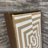 Graphic Stripes on Burlap ART WORK 15Wx21H