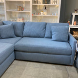 Interior Define Scarlett 4-Seat Corner SECTIONAL Blue 99Wx39Dx36H