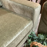 Interior Define Sloan 3-Seat Performance Velvet SOFA Sage Green 103Wx40Dx35H