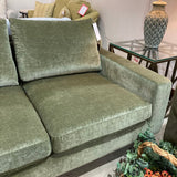 Interior Define Sloan 3-Seat Performance Velvet SOFA Sage Green 103Wx40Dx35H
