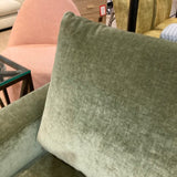 Interior Define Sloan 3-Seat Performance Velvet SOFA Sage Green 103Wx40Dx35H