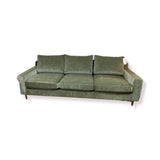Interior Define Sloan 3-Seat Performance Velvet SOFA Sage Green 103Wx40Dx35H