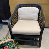 Bamboo Armchair w/ Beige Cushions CHAIR 28w29d32h