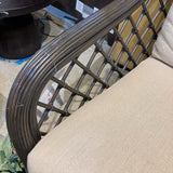 Bamboo Armchair w/ Beige Cushions CHAIR 28w29d32h