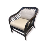 Bamboo Armchair w/ Beige Cushions CHAIR 28w29d32h