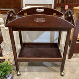 Bombay & Company Vintage Wood Tea Bar Serving Cart FURNITURE 28w18d33h