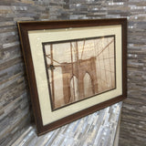 Framed Print Of Brooklyn Bridge ART WORK 28x23