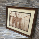 Framed Print Of Brooklyn Bridge ART WORK 28x23