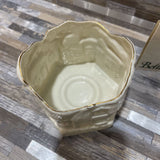 Belleek Irish Porcelain Ballybegs Candle Holder ACCESSORIES 4.5Wx3.75H