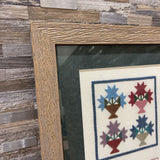 Hand Made Needlepoint Sampler Signed ART WORK 16Wx22H