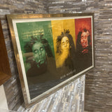 Bob Marley Smoke Trio Framed Print ART WORK 38x26