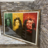 Bob Marley Smoke Trio Framed Print ART WORK 38x26
