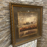 Landscape Print In Ornate Frame ART WORK 30x30