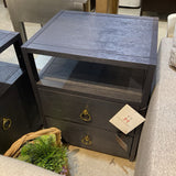 Lark 2-Drawer NIGHTSTAND Navy/Gold 21w17d27h