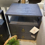 Lark 2-Drawer NIGHTSTAND Navy/Gold 21w17d27h