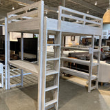 Restoration Hardware Laguna Study Loft Full Bed BEDS Whitewashed 45w79d77h