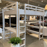 Restoration Hardware Laguna Study Loft Full Bed BEDS Whitewashed 45w79d77h