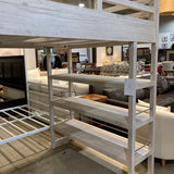 Restoration Hardware Laguna Study Loft Full Bed BEDS Whitewashed 45w79d77h