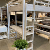 Restoration Hardware Laguna Study Loft Full Bed BEDS Whitewashed 45w79d77h