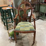English Mahogany Captain Chair DINING CHAIRS 21w18d39h