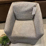 Skirted Chanel Fabric Rolling Chair DINING CHAIRS 25w25d30h