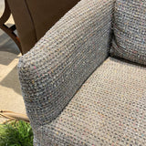 Skirted Chanel Fabric Rolling Chair DINING CHAIRS 25w25d30h