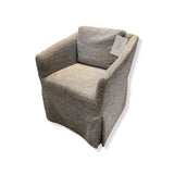Skirted Chanel Fabric Rolling Chair DINING CHAIRS 25w25d30h